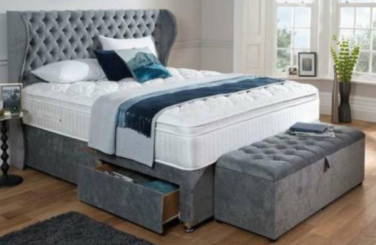 Ashton Chesterfield Wingback Divan Bed