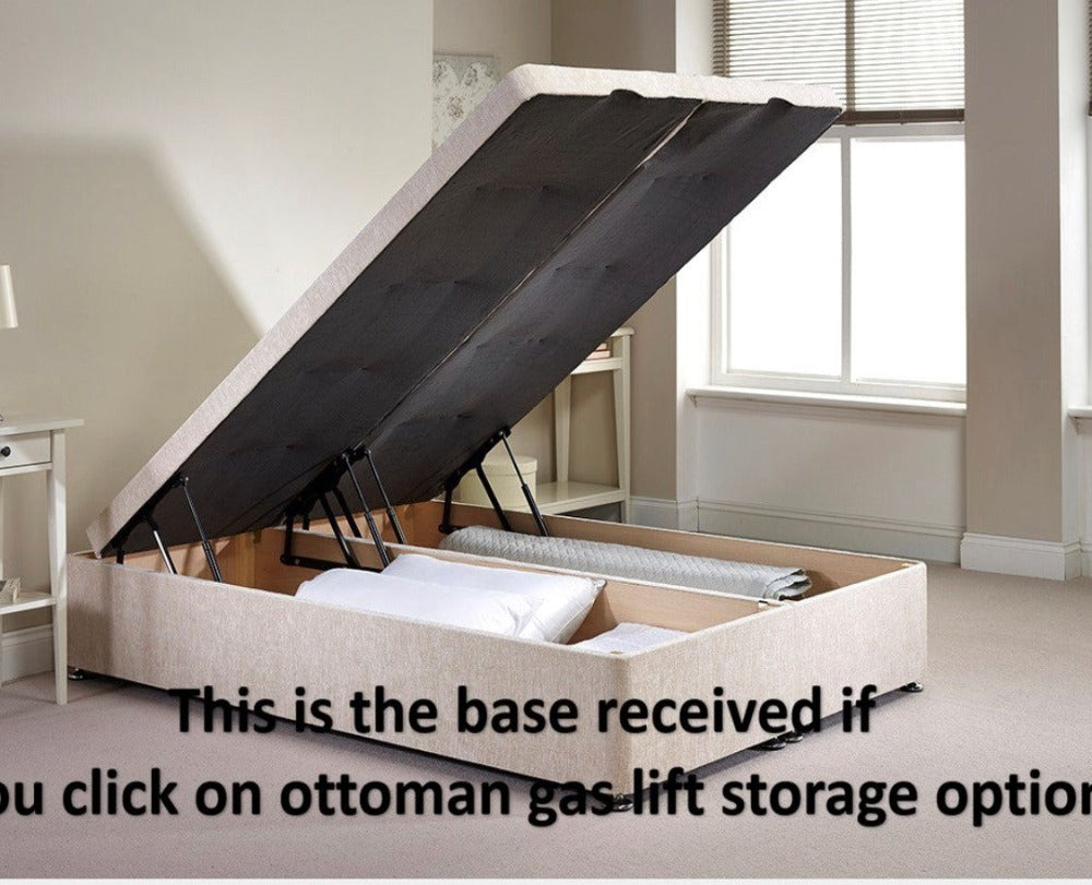 Wingback Luxurious Bed Frame  with storage - Luxury Bed Bases - Snoozynights Beds