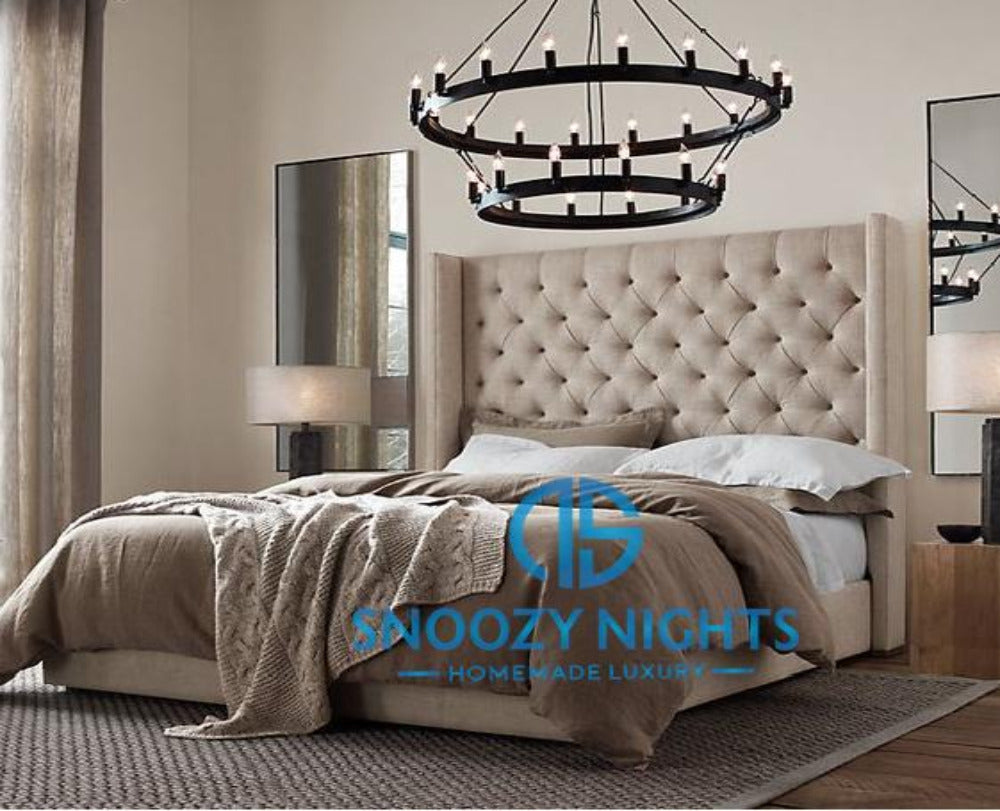 Liana Wingback Deluxe Bed Frame Available with Storage Options