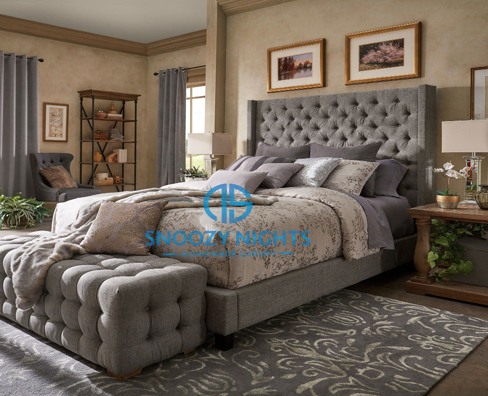 Wingback Luxurious Bed Frame - Snoozy Beds