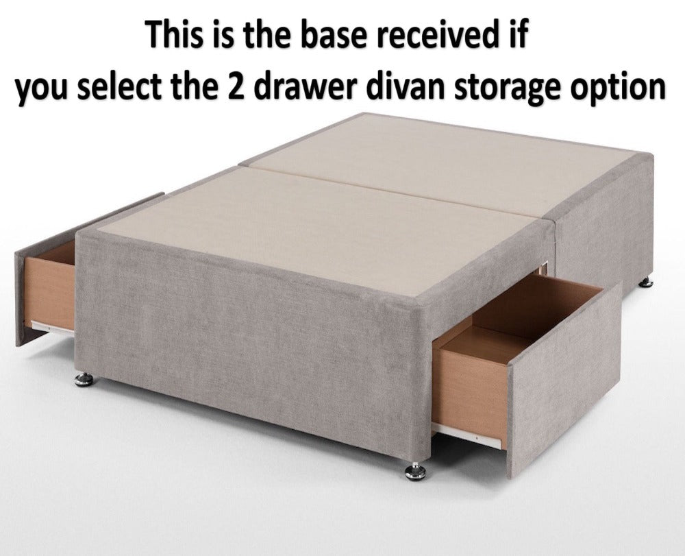 Diana Buttoned Sleigh Chesterfield Bed Frame Available with Storage Options